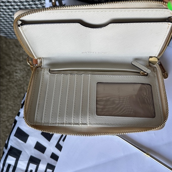 Michael Kors Beige and Gold Wristlet - Picture 3 of 3